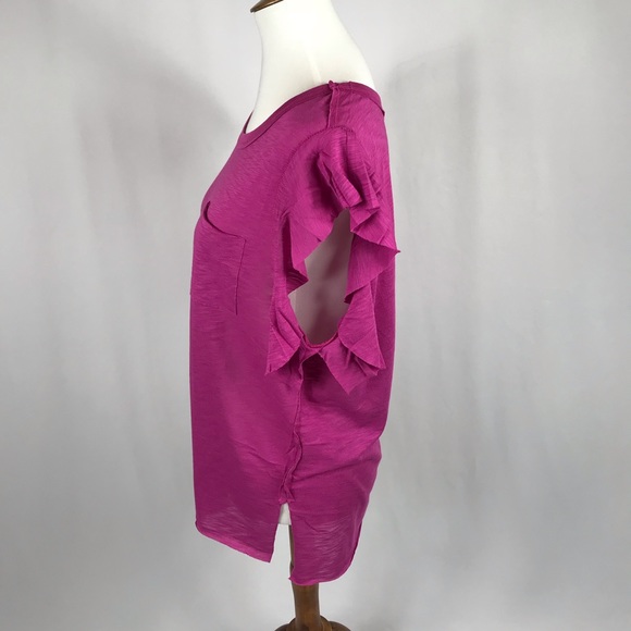 Free People Raspberry So Easy Tee (S) NWT - Picture 2 of 8